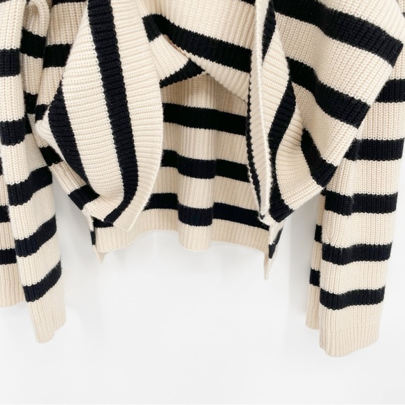 & Other Stories Half-Zip Striped Oversized Boxy Sweater Large Stockholm Atelier - Picture 11 of 12